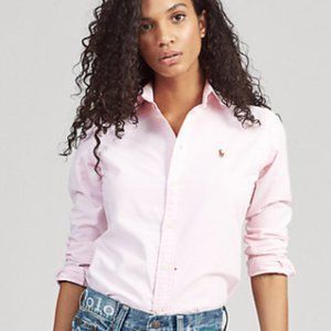 Ralph Lauren | Pink Slim Fit Cotton Oxford Shirt
